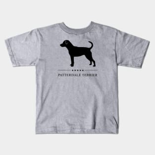 Patterdale Terrier Black Silhouette Kids T-Shirt